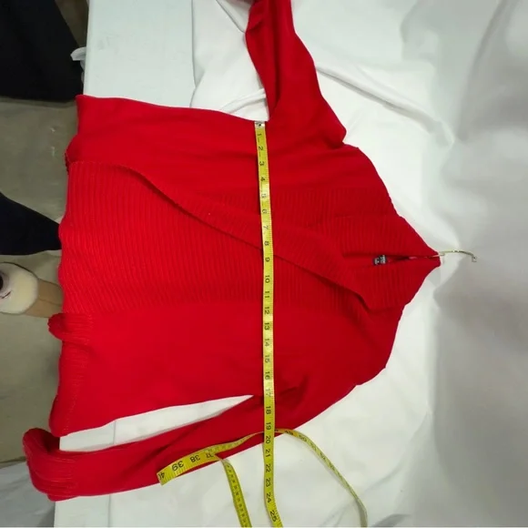 Premise Vibrant Red Open Cardigan - Picture 12 of 16